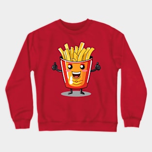 kawaii french fries T-Shirt cute potatofood Crewneck Sweatshirt